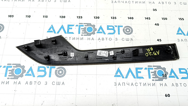 Audi A5 F5 18-25 5D rear right door trim molding in brown walnut finish