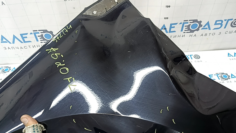 Front left fender Audi A5 F5 18-25 black LY9B, dented