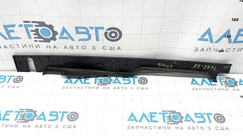 Left hood-wing seal for Audi A5 F5 18-25, outer, plastic, broken mount