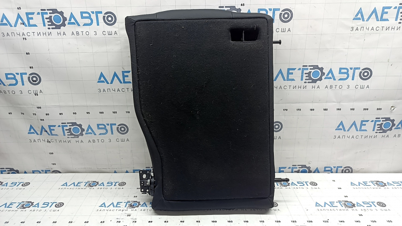 Left rear seat backrest for Mercedes W213 E 17-23, black leather, white stitching, with belt
