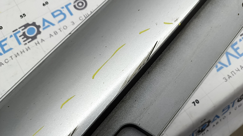 Right threshold Mercedes W213 E 300/350 17-23 without moldings, AMG pack, silver, chips, scratches