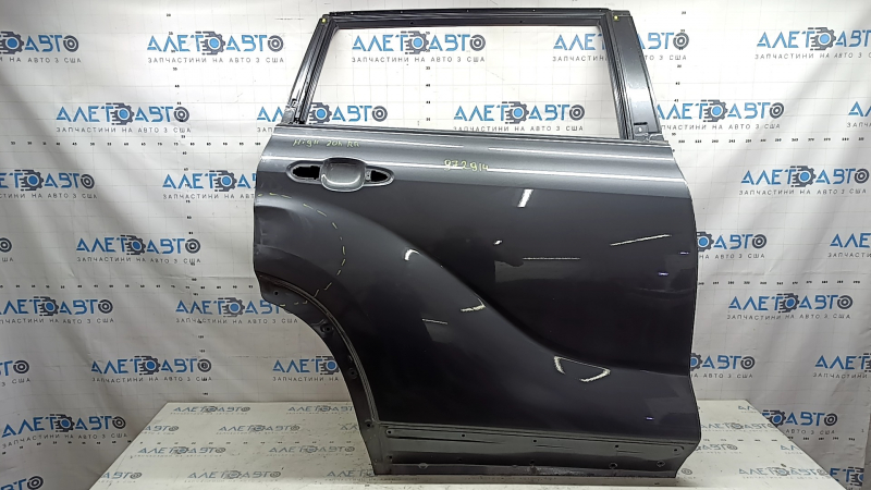 Toyota Highlander 20-26 Graphite 1G3 rear right door, dented