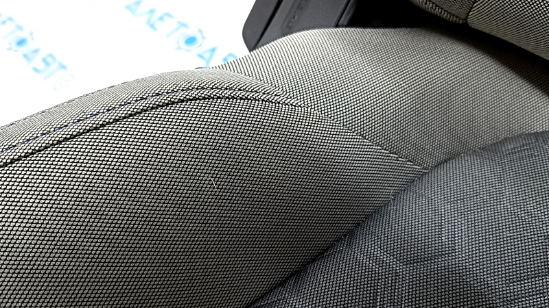 Subaru Forester 25-26 passenger seat without airbag, dark gray + light gray fabric, blue stitching, manual, cleanable