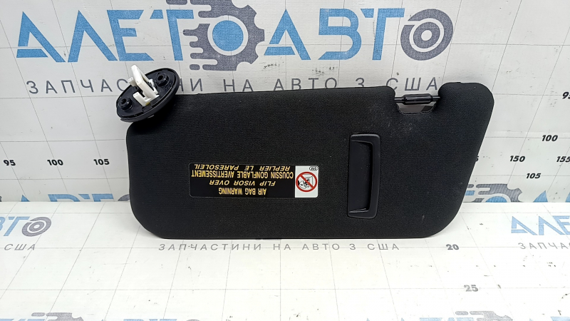 Right visor for Lexus UX200 UX250h 19-21 black, without hook
