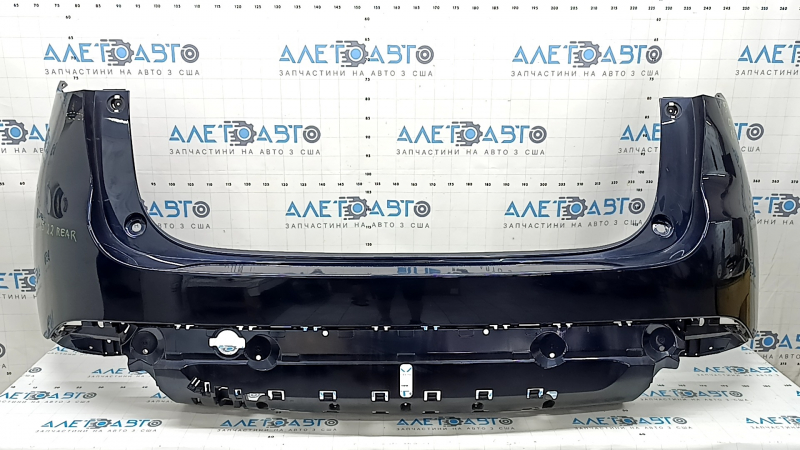 Naked rear bumper for Mazda CX-5 22-25 without parking sensors, blue, scratch, crack in mount