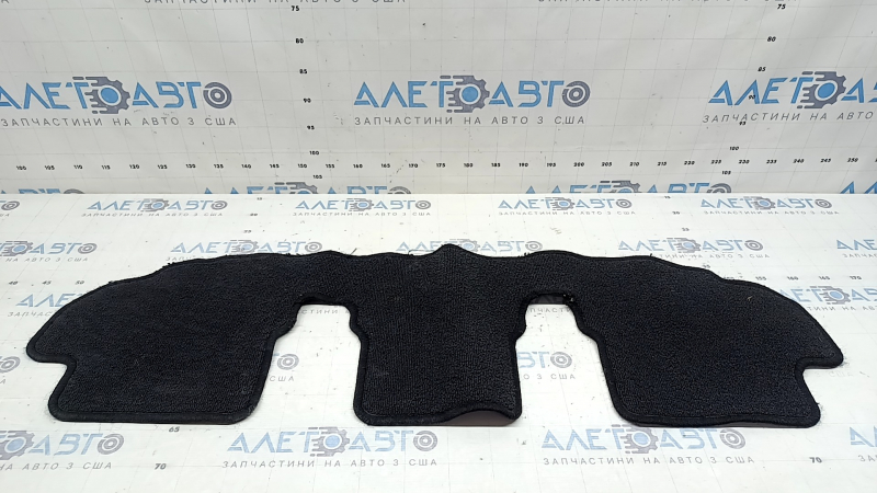 Fabric floor mat for 3rd row of Toyota Highlander 20-26, black, torn