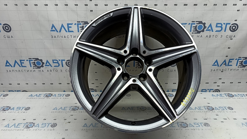 Set of wheels R18 x 8.0J ET43 Mercedes W213 E 17-18 AMG, curb, for rent, for repair