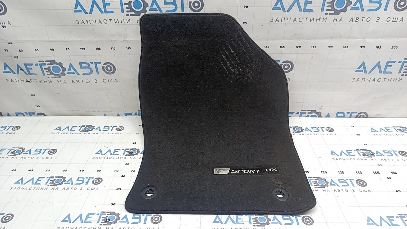 Lexus UX200 UX250h 19-23 black fabric floor mat, front right, F-Sport, dry cleanable