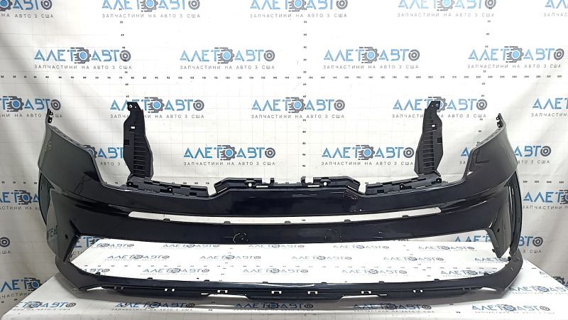 Kia Sorento 21-24 HEV, PHEV, bare front bumper with parking sensors and without Park Assist, blue, scratches, non-factory holes