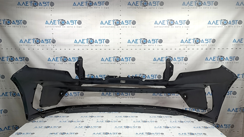 Kia Sorento 21-24 HEV, PHEV, bare front bumper with parking sensors and without Park Assist, blue, scratches, non-factory holes