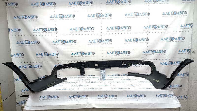 Kia Sorento 21-24 HEV rear bumper lip, PHEV structure for parking sensors without Park Assist, cracks, tears, missing fragments, scratches, deformed