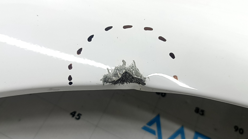 Front right fender Toyota Camry v70 18-24 white 040, dent, rubbed