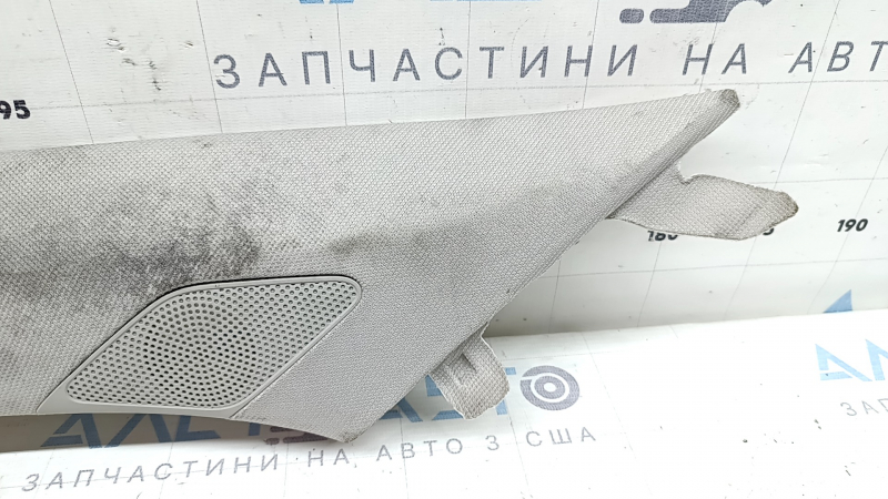 Upper left front pillar trim for Kia Sorento 21-26 HEV, gray, with tweeter, dry-cleanable, scratches