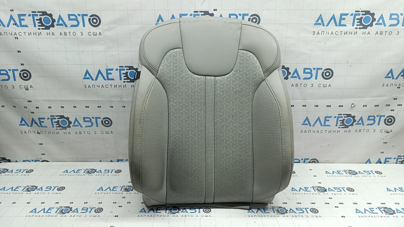 Kia Sorento 21-24 passenger seat back upholstery, gray leather, perforated, heated, ventilated, dry-cleanable