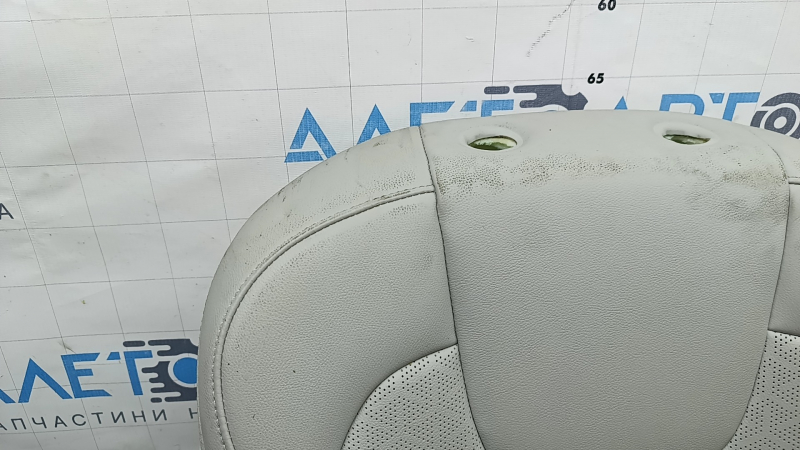 Kia Sorento 21-24 passenger seat back upholstery, gray leather, perforated, heated, ventilated, dry-cleanable