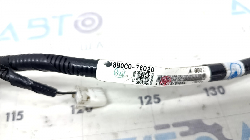 The rear left ABS sensor wire on a Lexus UX 19-26 has a broken connector.