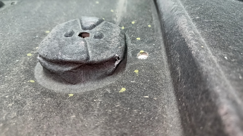 Left underbody protection for Lexus UX 19-26, dented fasteners, tears