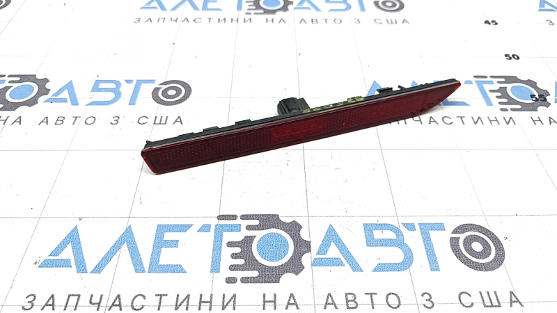 Lincoln MKZ 13-20 rear bumper reflector, left side marker light, water contact, broken mount, crack in connector