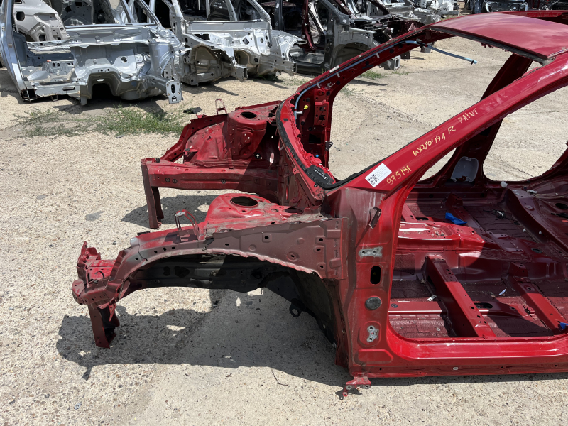Front left quarter panel of Lexus UX 19-26 on the body, red, painted