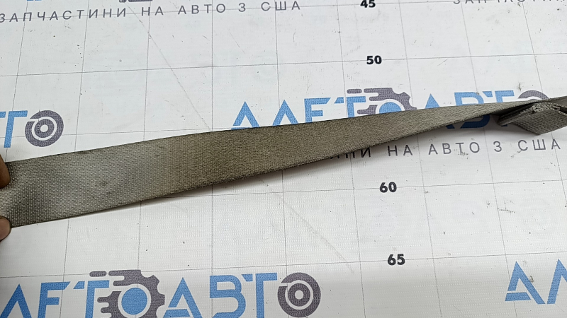 Passenger seat belt with squib for Kia Sorento 21-26 HEV, PHEV, gray, dry-cleanable
