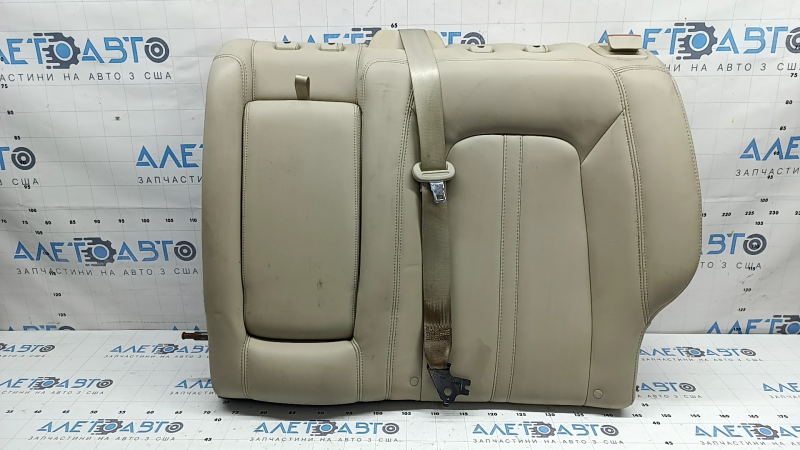 Left rear seat back for Lincoln MKZ 17-20, beige leather, with belt and armrest, dry-cleanable