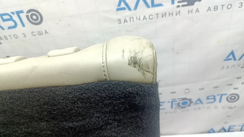 Left rear seat back for Lincoln MKZ 17-20, beige leather, with belt and armrest, dry-cleanable