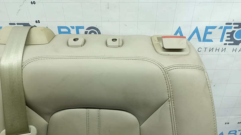 Left rear seat back for Lincoln MKZ 17-20, beige leather, with belt and armrest, dry-cleanable