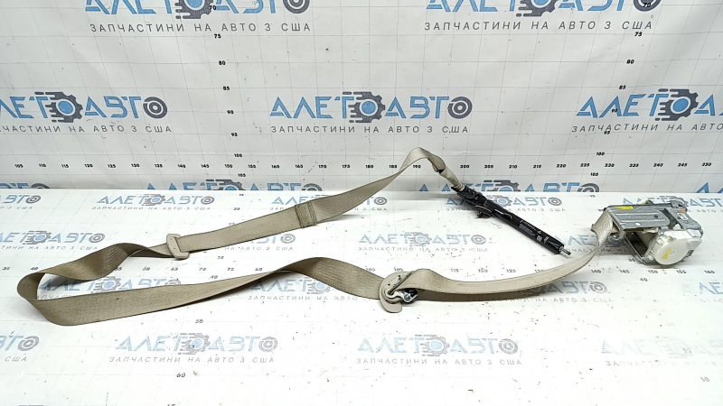 Driver's seat belt with squib and tensioner for Lincoln MKZ 17-20, beige, used, dry-cleanable