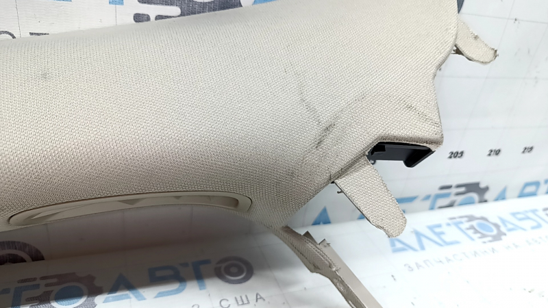 Upper left front pillar trim for Lincoln MKZ 17-20, beige, dry-cleanable
