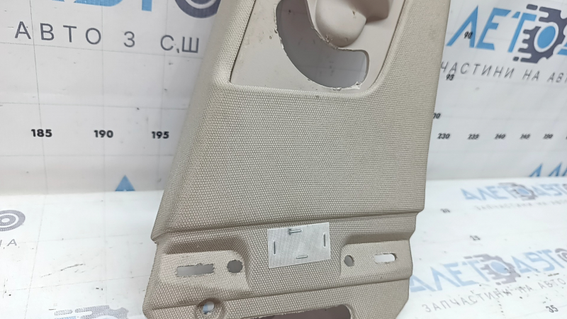 Lincoln MKZ 17-20 center pillar trim, upper belt, right, beige, dry-cleanable, worn