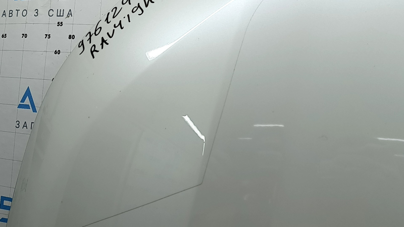 Naked hood Toyota Rav4 19-25 aluminum, white 2QJ, in protective film, bumpers
