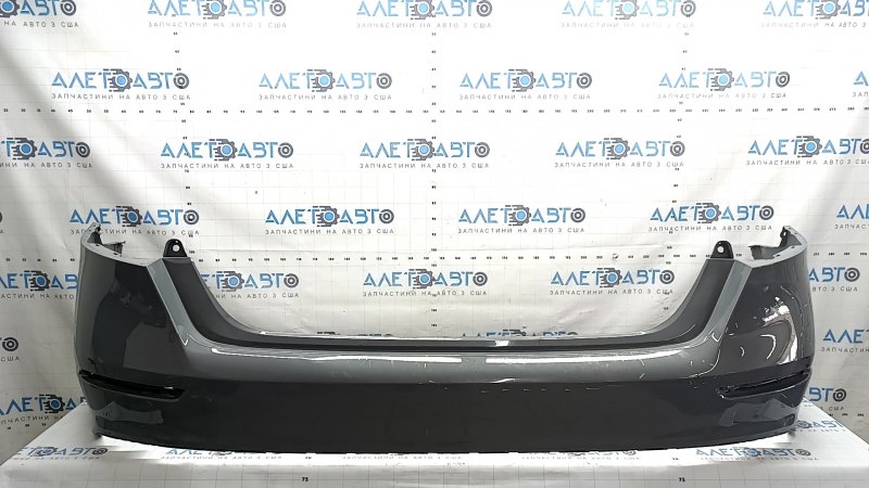 Bare rear bumper for a 2020 Honda Accord without parking sensors, gray, scratches, cracked, cracked mount
