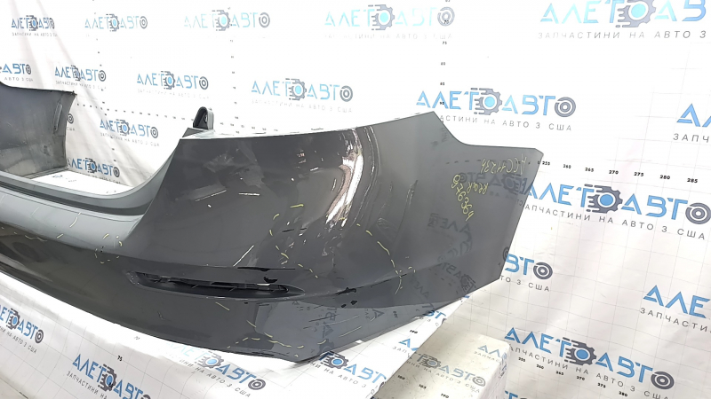 Bare rear bumper for a 2020 Honda Accord without parking sensors, gray, scratches, cracked, cracked mount
