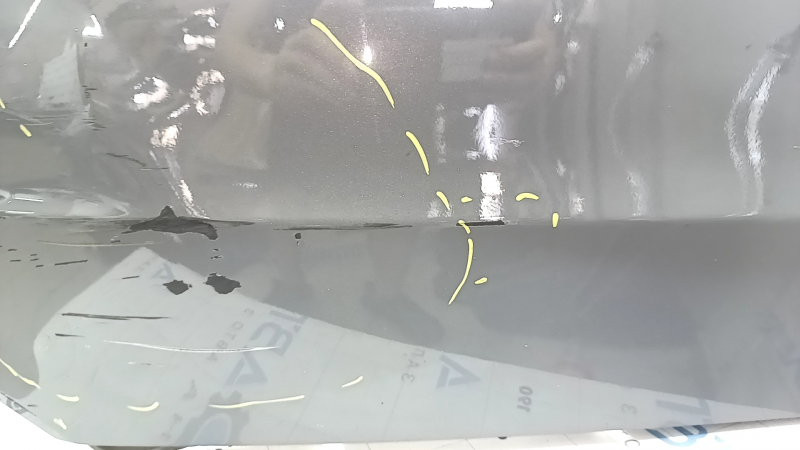 Bare rear bumper for a 2020 Honda Accord without parking sensors, gray, scratches, cracked, cracked mount