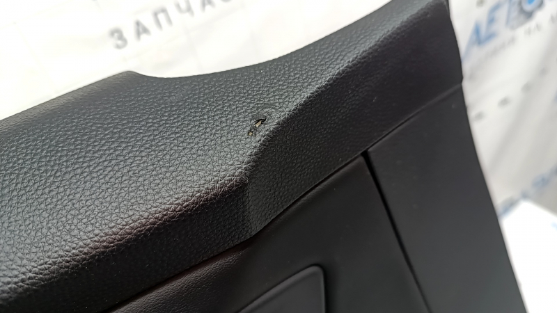 Honda Accord 23-26 black front left door panel, black leather armrest, black leather insert, tear, scratches