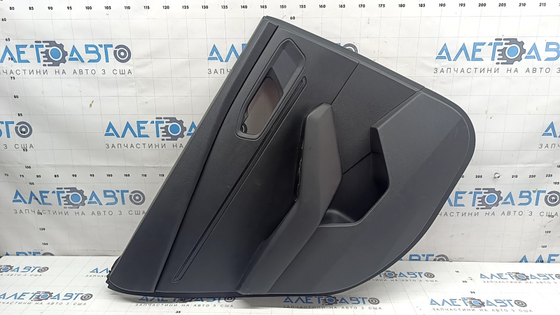 Rear left door panel for Honda Accord 2023-2026, black leather, leather armrest, plastic insert, tear, scratches