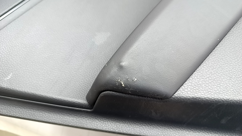 Rear left door panel for Honda Accord 2023-2026, black leather, leather armrest, plastic insert, tear, scratches