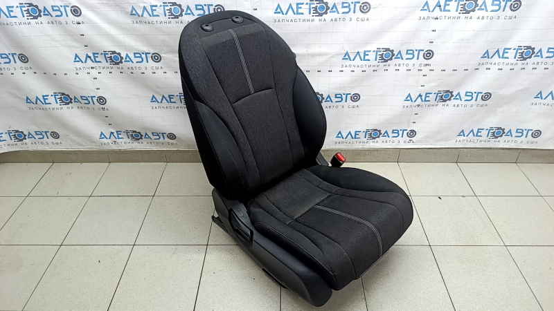 Honda Accord 23-26 passenger seat without airbag, manual, black fabric with white stitching, without headrest, dry-cleanable