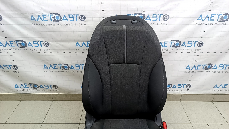 Honda Accord 23-26 passenger seat without airbag, manual, black fabric with white stitching, without headrest, dry-cleanable