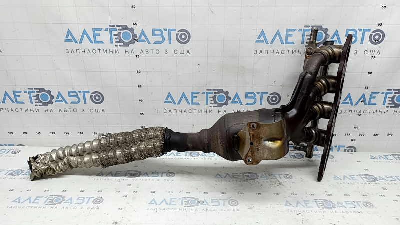Exhaust manifold with catalytic converter for Lincoln MKZ 17-20 hybrid, flange cut off