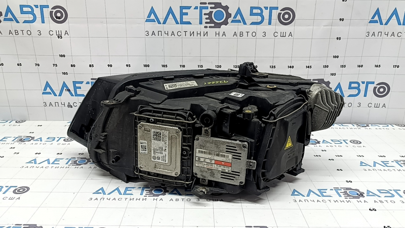 Front right headlight assembly Audi Q5 8R 13-17 rest, xenon, sand, yellowing LED