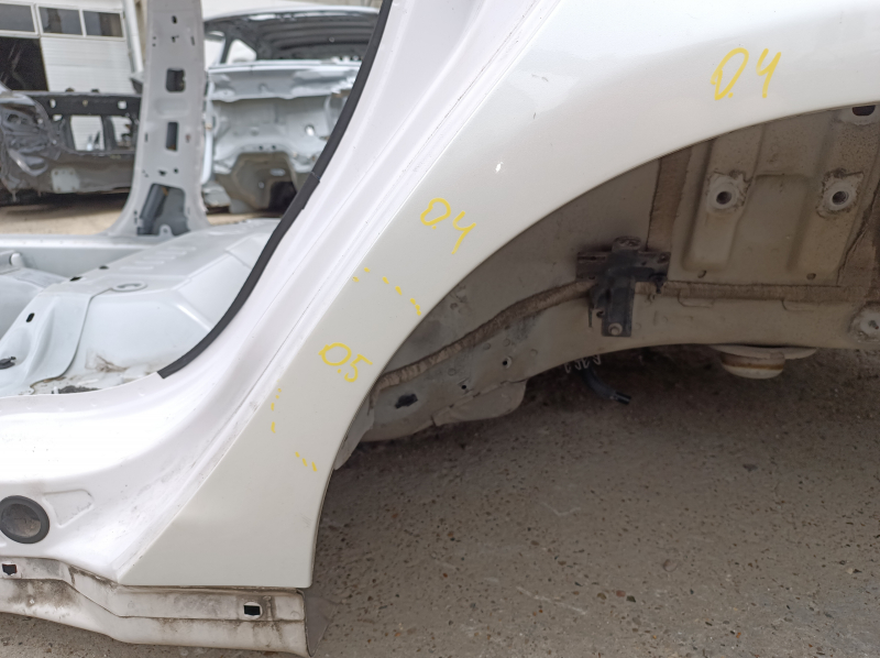 Quarter wing rear left Lincoln MKZ 13-20 on the body, white, made 0.35-0.5