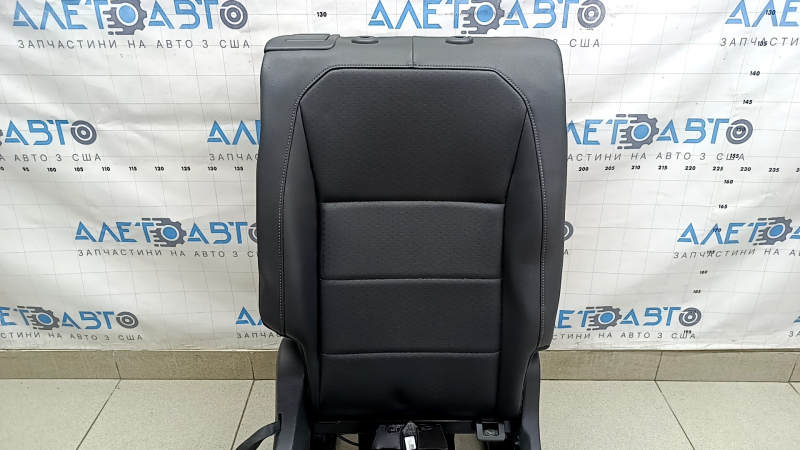 Rear seat backrest, 2nd row, right, VW Tiguan 18-21, black leather, perforated, with frame