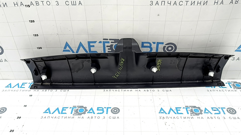 Upper trim of the trunk door of Toyota Rav4 19-25, black, worn under the camera