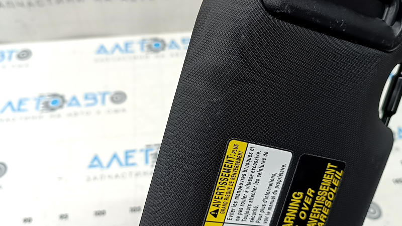 Left visor for Toyota Rav4 19-25, black, illuminated, no hook, scratches, dented