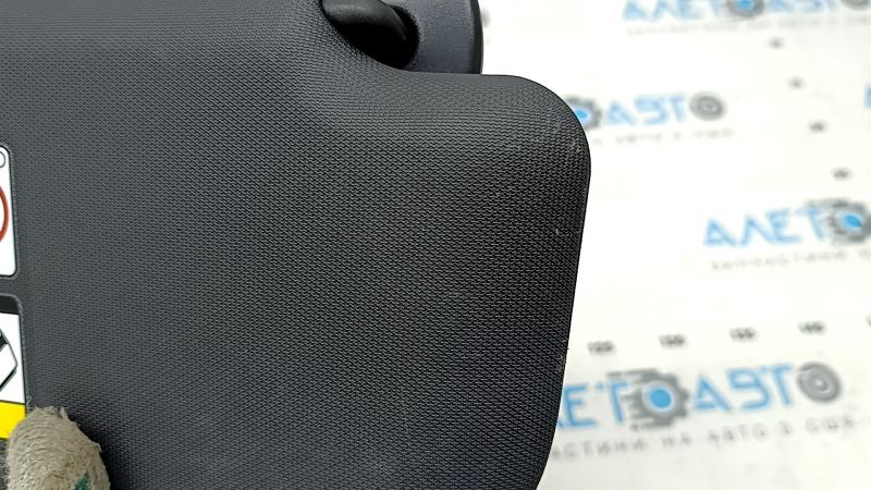 Left visor for Toyota Rav4 19-25, black, illuminated, no hook, scratches, dented
