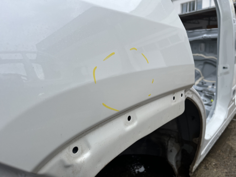 Quarter wing, rear right, Toyota Rav4 19-20, on the body, white, dented