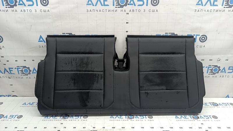 Rear seat cushion, 3rd row, VW Tiguan 18-21, black leather, perforated