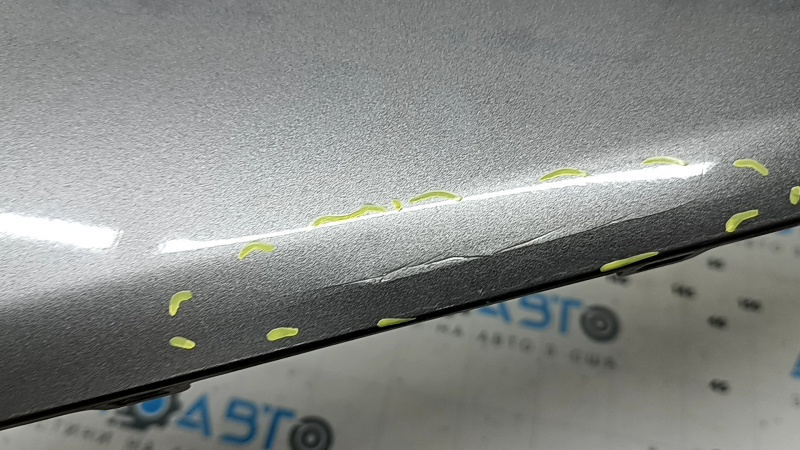Rear bumper central lip Toyota RAV4 19-22 JP built, gray, pressed
