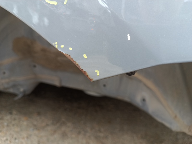 Quarter wing rear left Honda Accord 23-26 gray, on the body, bumps, dents, corrosion